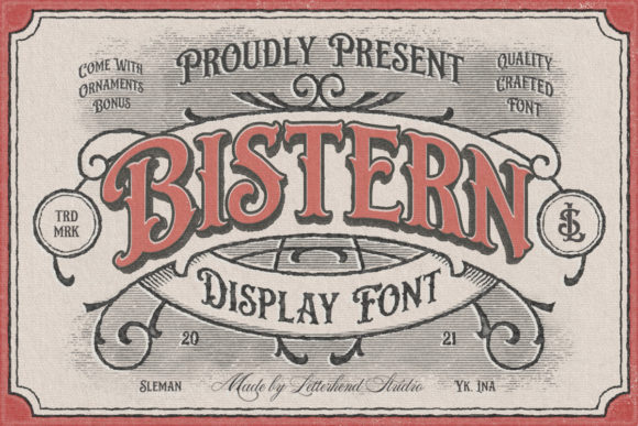 Bistern: A Timeless Victorian Display Font