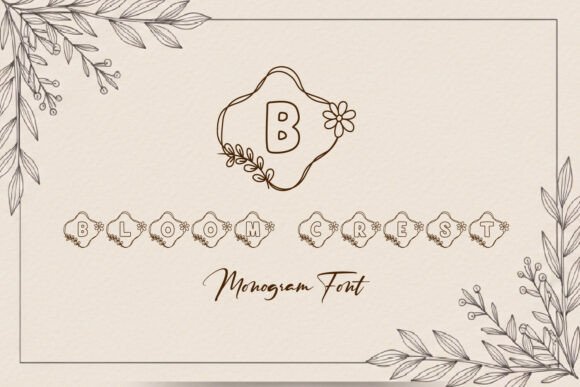 Bloom Crest Monogram