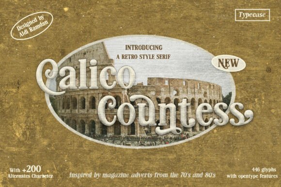 Calico Countess: Timeless Retro Serif for Modern Design