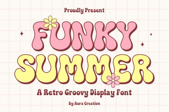 Funky Summer: The Retro Groovy Font That Brings Sunshine to Every Design