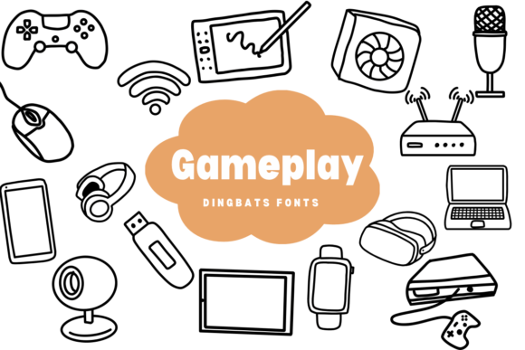 Gameplay: A Sketch-Style Dingbats Font for Creative Impact