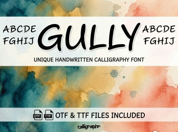 Gully: A Bold, Artistic Display Font for Impact