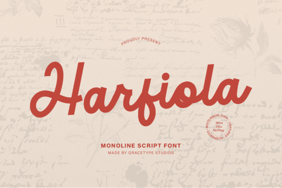 Harfiola: A Timeless Monoline Script Font