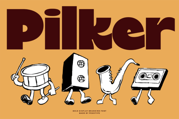 Pilker: The Retro Display Font That Turns Headlines Into Personality