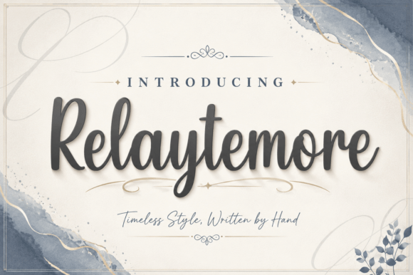 Relaytemore: Elegant Handwritten Typography, Refined
