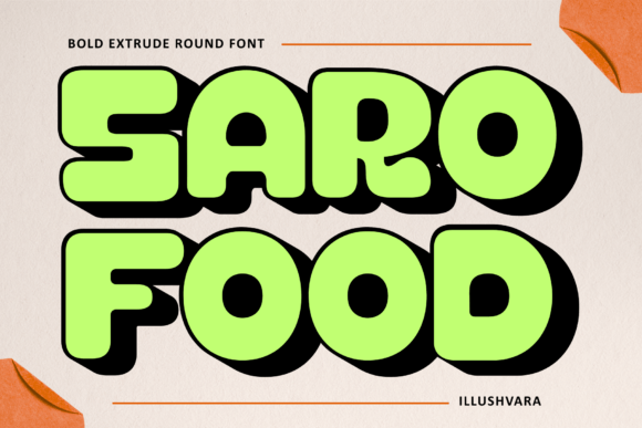 SARO FOOD: BOLD FLAVOR IN TYPE