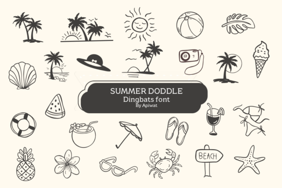 Summer Doodle: A Handcrafted Font for Authentic, Sunlit Visual Storytelling