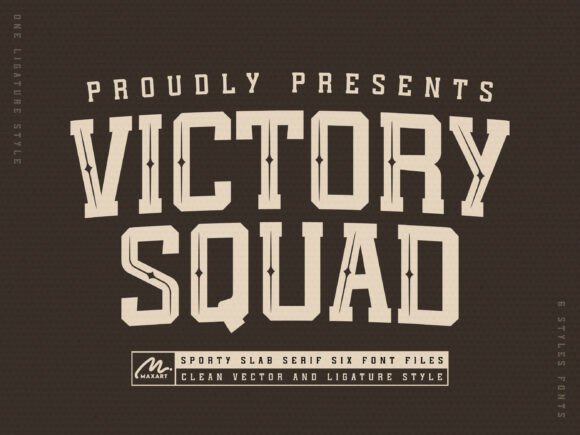 Victory Squad: Where Athletic Typography Meets Modern Brand Identity