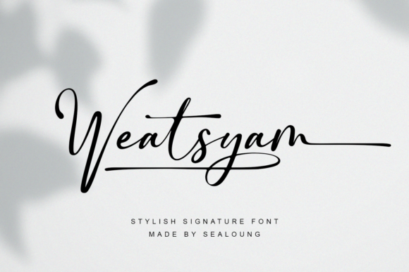 Weatsyam: The Handwritten Font That Brings Warmth, Elegance, and Precision to Your Designs