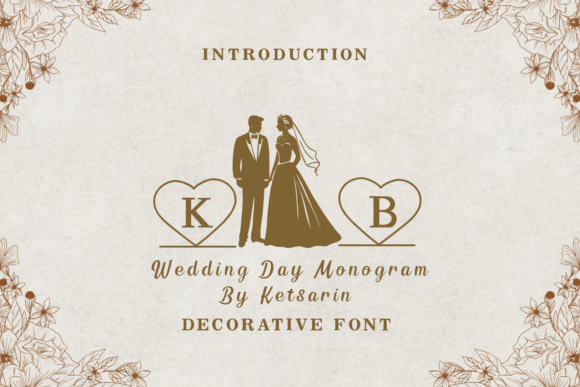 Wedding Day Monogram: A Timeless Decorative Font for Meaningful Moments